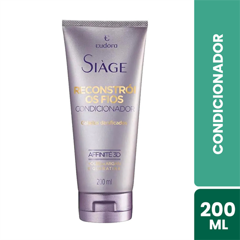 Condicionador Eudora Siàge Reconstrói Os Fios Com 200ml