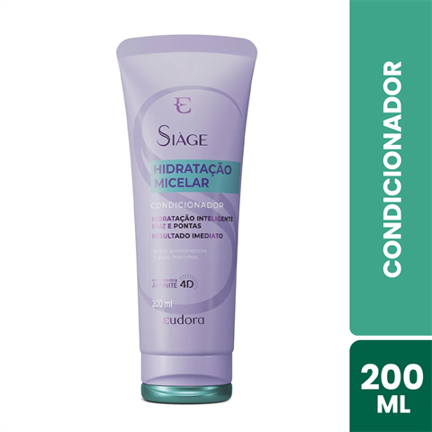 Condicionador Eudora Siàge Hidratação Micelar Com 200ml