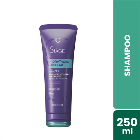 Shampoo Eudora Siàge Hidratação Micelar Com 250ml