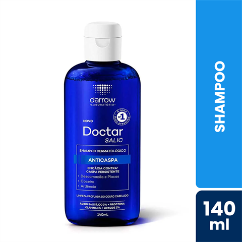 Shampoo Dermatológico Doctar Salic Anticaspa Com 140ml