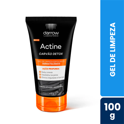 Gel De Limpeza Esfoliante Actine Carvão Detox Com 100g