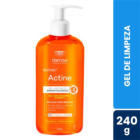 Gel De Limpeza Facial Actine Pele Oleosa A Acneica Com 240g