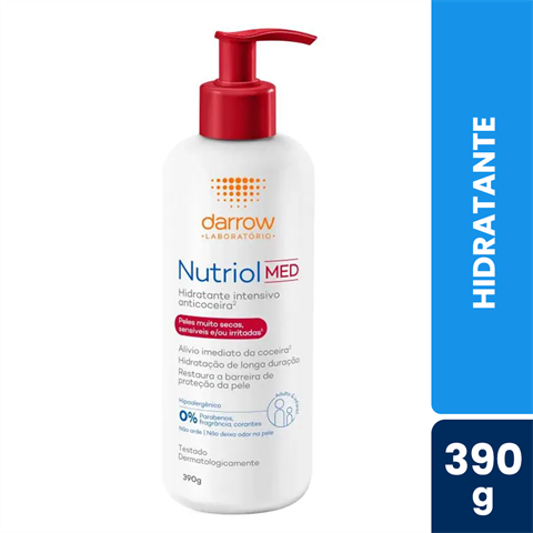 Hidratante Intensivo Nutriol Med Anticoceira Peles Muito Secas. Sensíveis e/ou Irritadas Com 390g