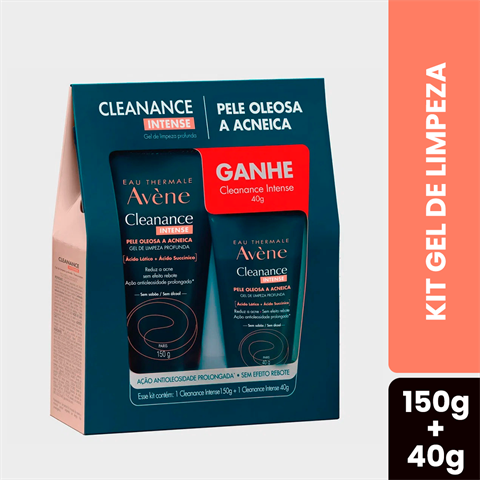 Kit Gel De Limpeza Profunda Avène Cleanance Intense 150g + 40g