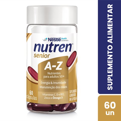 Suplemento Alimentar Nutren Senior A-Z Com 60 Cápsulas