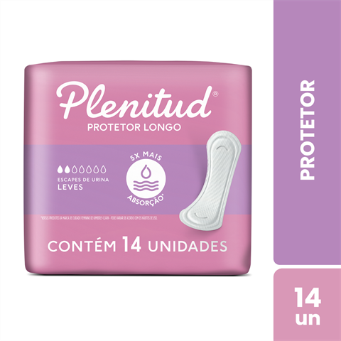 Protetor Diário Plenitud Femme Escapes Leves A Moderados Com 14 Unidades