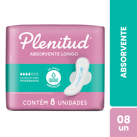 Absorvente Plenitud Femme Normal Escapes Leves A Moderados Com 8 Unidades