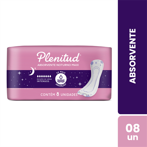 Absorvente Noturno Plenitud Femme Escapes Intensos Com 8 Unidades