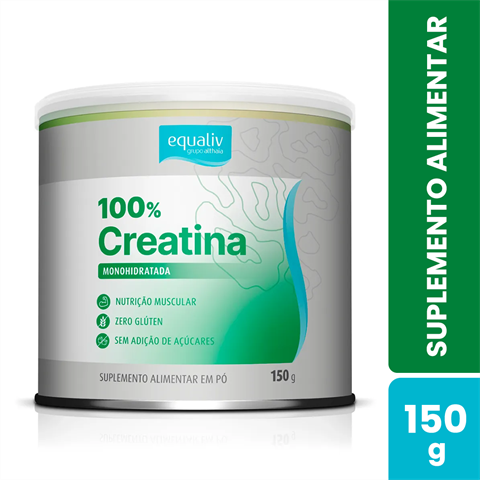 Suplemento Alimentar Equaliv 100% Creatina Com 150g