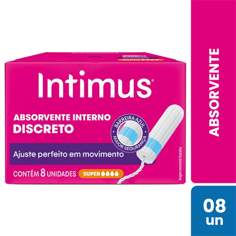 Absorvente Interno Intimus® Discreto Super - 8 un
