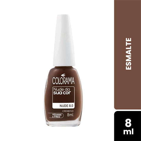 Esmalte Colorama Cremoso Nude Da Sua Cor Nude 8.0 Com 8ml