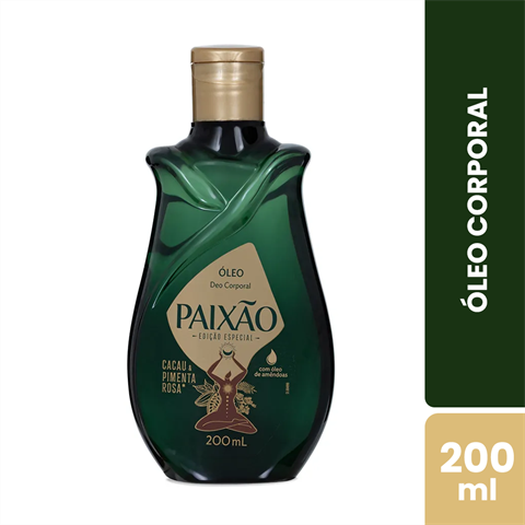 Óleo Corporal Paixão Cacau & Pimenta Rosa Com 200ml