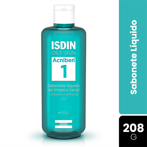 Sabonete Líquido Isdin Oily Skin Acniben1 Com 208g