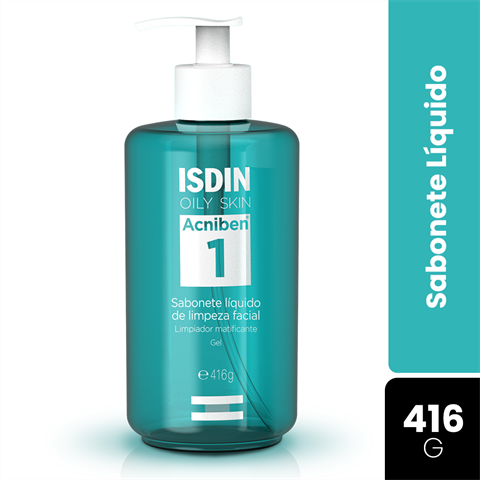 Sabonete Líquido Isdin Oily Skin Acniben1 Com 416g