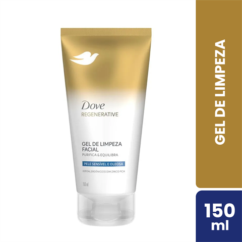 Gel De Limpeza Facial Dove Regenerative Purifica & Equilibra Com 150ml