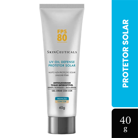 Protetor Solar Facial SkinCeuticals Uv Oil Defense FPS80 Com Cor Com 40g