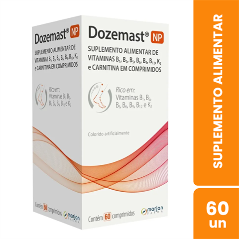 Suplemento Alimentar Polivitamínico Dozemast NP Com 60 Comprimidos