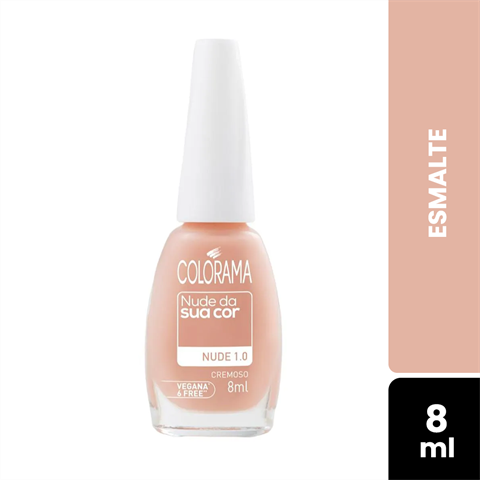 Esmalte Colorama Cremoso Nude Da Sua Cor Nude 1.0 Blister Com 8ml
