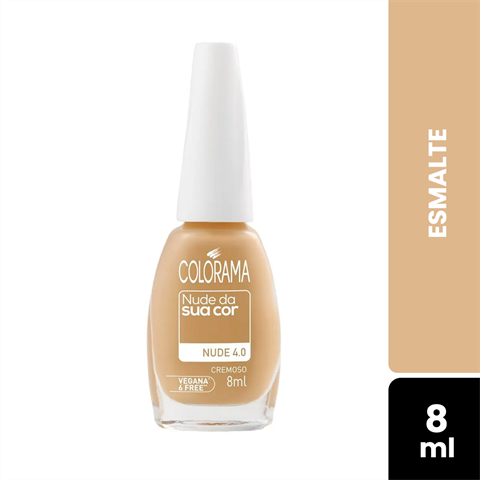 Esmalte Colorama Cremoso Nude Da Sua Cor Nude 4.0 Blister Com 8ml