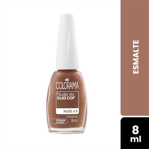 Esmalte Colorama Cremoso Nude Da Sua Cor Nude 6.0 Blister Com 8ml