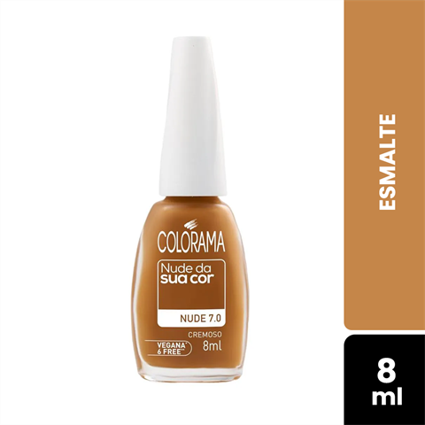 Esmalte Colorama Cremoso Nude Da Sua Cor Nude 7.0 Blister Com 8ml