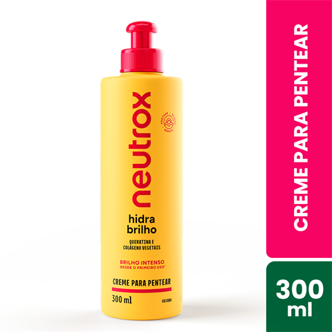 Creme Para Pentear Neutrox Hidra Brilho Com 300ml
