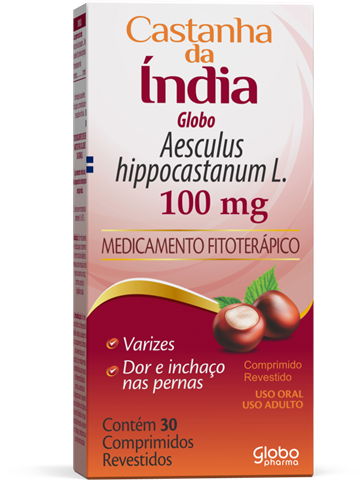 Castanha Da Índia 100mg Globo Com 30 Comprimidos Revestidos