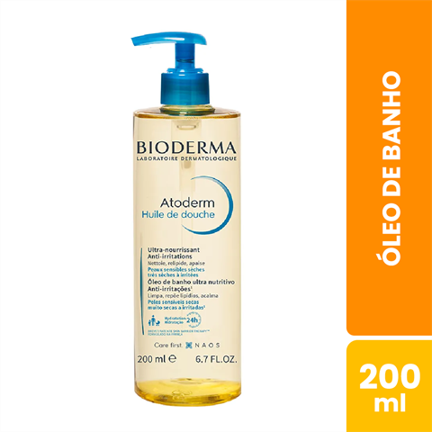 Óleo De Banho Bioderma Atoderm Huile De Douche Com 200ml