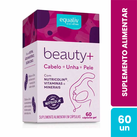 Suplemento Alimentar Equaliv Beauty+ Com 60 Cápsulas