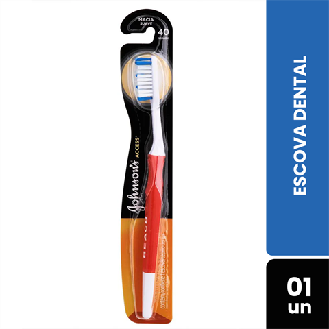 Escova Dental Johnson's Access Reach Macia Tamanho 40 Grande