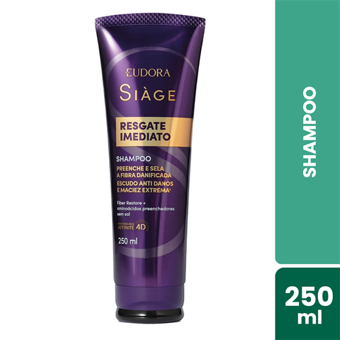 Shampoo Eudora Siàge Resgate Imediato Com 250ml