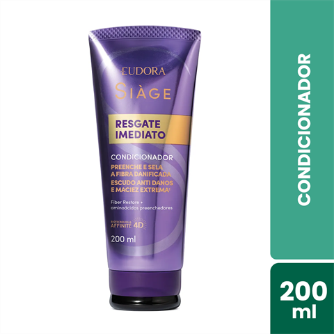 Condicionador Eudora Siàge Resgate Imediato Com 200ml