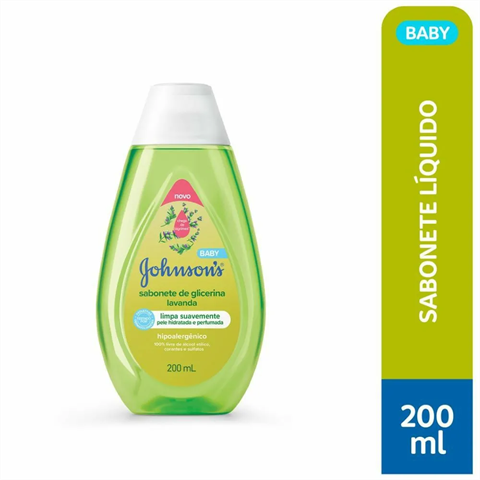 Sabonete Líquido Infantil Johnson'S Baby Lavanda Com 200ml