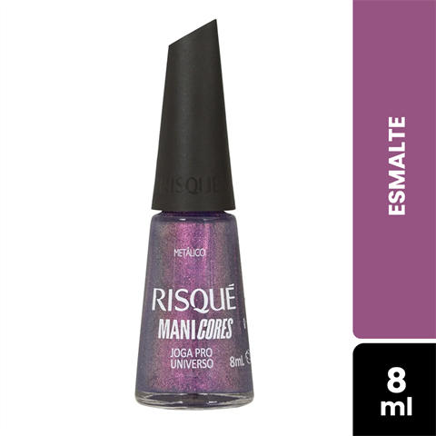 Esmalte Risqué Mani Cores Metálico Joga Pro Universo Com 8ml