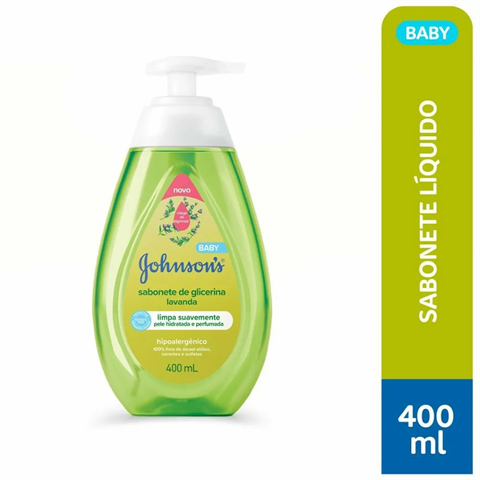 Sabonete Líquido Infantil Johnson'S Baby Lavanda Com 400ml
