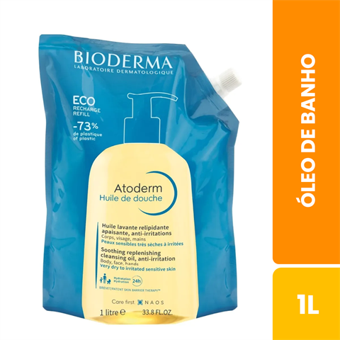 Óleo De Banho Bioderma Atoderm Huile De Douche Refil Com 1L