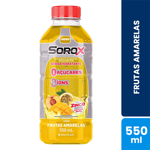 Bebida Hidratante Sorox Sabor Frutas Amarelas Com 550ml