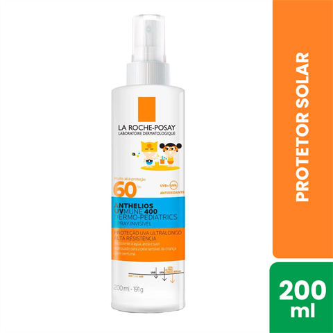 Protetor Solar Infantil La Roche-Posay Spray Anthelios Uvmune 400 FPS60 Com 200ml