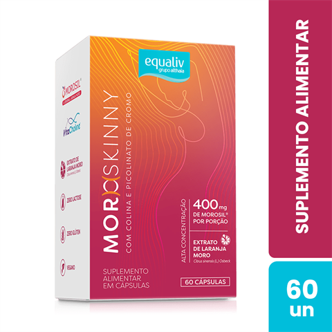 Suplemento Alimentar Equaliv Moro Skinny 400mg Com 60 Cápsulas