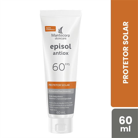 Protetor Solar Mantecorp Skincare Episol Antiox FPS60 Com 60ml