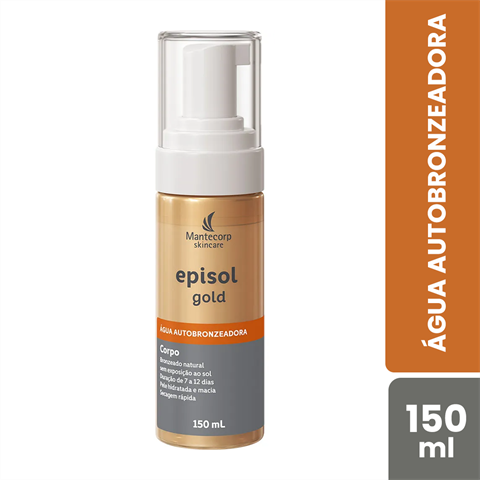 Água Autobronzeadora Mantecorp Skincare Episol Gold Corpo Com 150ml