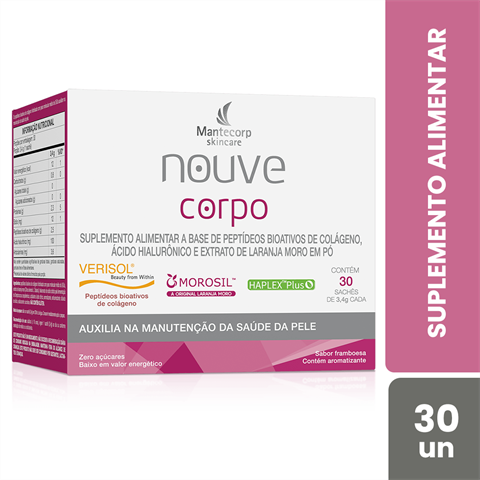 Suplemento Alimentar Mantecorp Skincare Nouve Corpo Com 30 Sachês