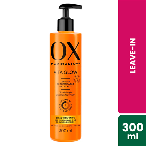 Leave-In De Formatação De Cachos OX Mari Maria Vita Glow Com 300ml