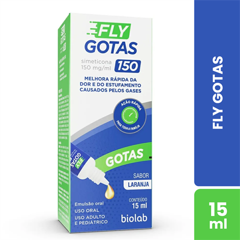 Fly Gotas 150mg Sabor Laranja Com 15ml