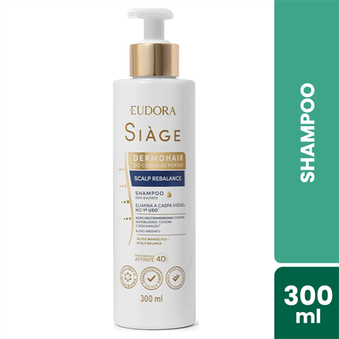 Shampoo Eudora Siàge Dermohair Scalp Rebalance Com 300ml