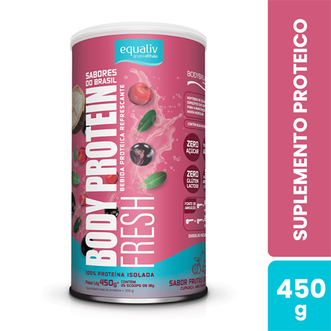 Suplemento Proteico Equaliv Body Protein Fresh Sabor Frutas Do Brasil Com 450g