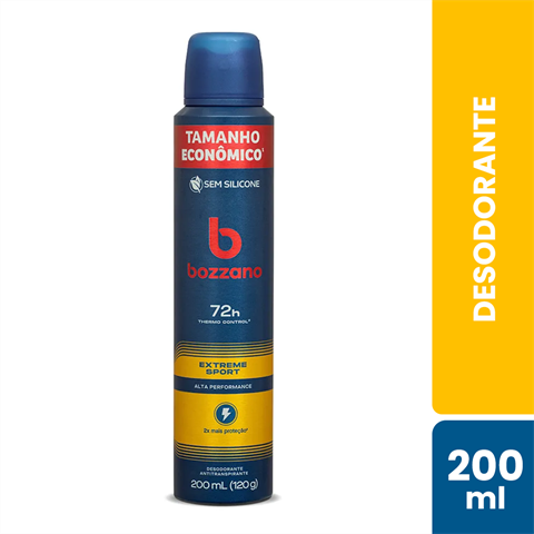 Desodorante Antitranspirante Bozzano Aerossol Extreme Sport Com 200ml