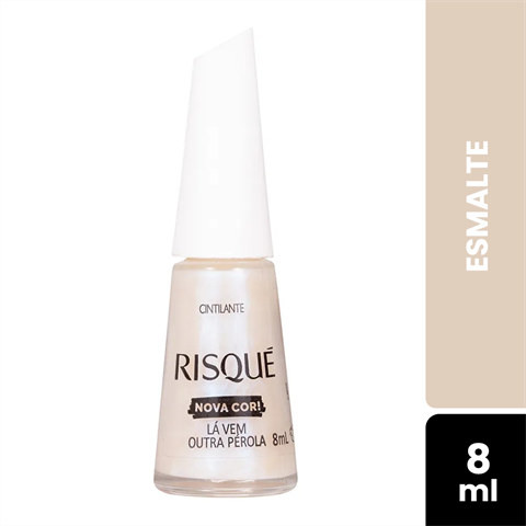 Esmalte Risqué Cintilante Lá Vem Outra Pérola Com 8ml
