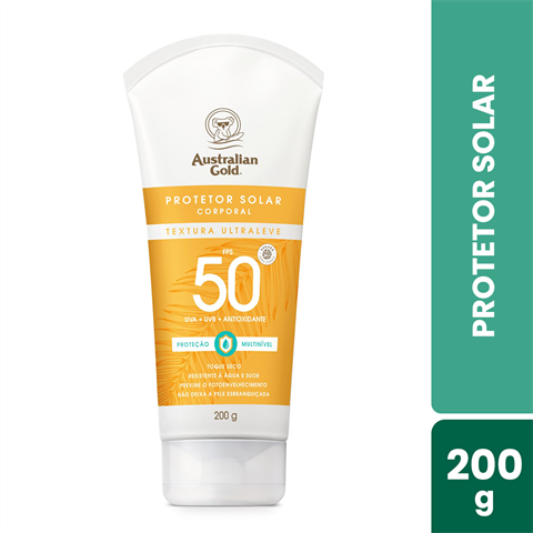Protetor Solar Facial Australian Gold FPS50 Com 200g