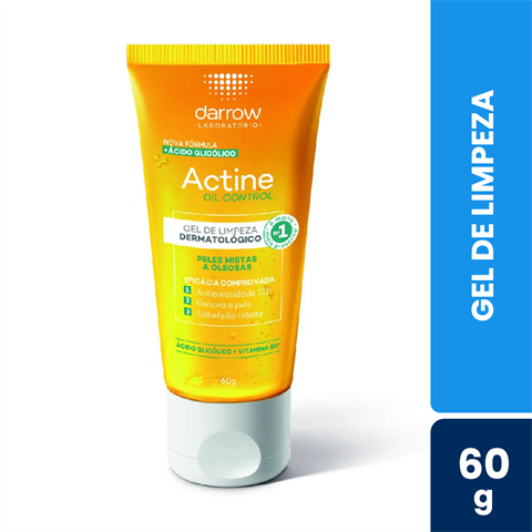 Gel De Limpeza Actine Oil Control Peles Mistas A Oleosas Com 60g